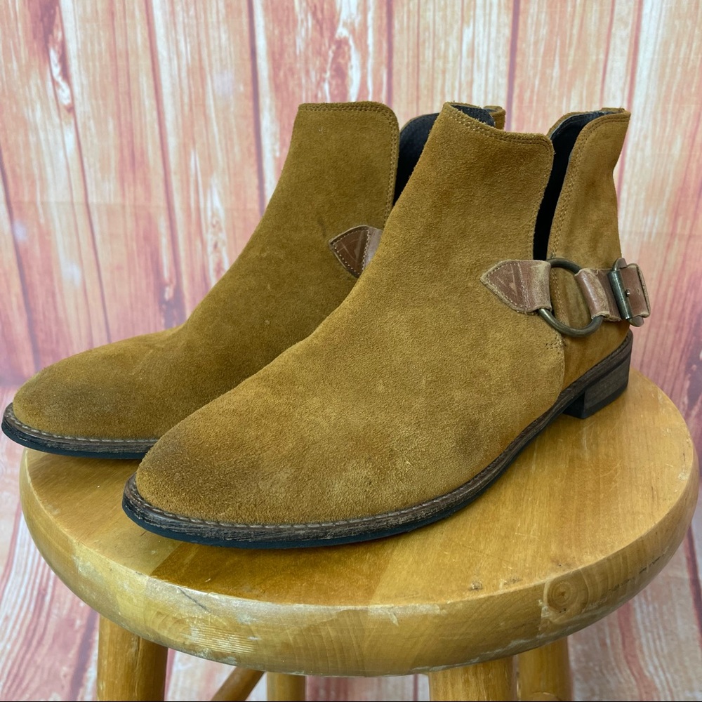 Sixtyseven Leather Suede Ankle Booties Boots (41/10)